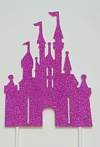 Premium Pink Disney Princess Cinderella Castle Cake topper Cupcake toppers - Picture 1 of 3