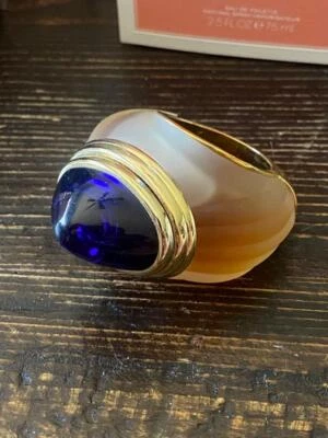 RARO Anillo Vintage BOUCHERON París Años 80 Zafiro PURO PERFUME ~ 100% Completo {Nuevo} Foto 1 de 4