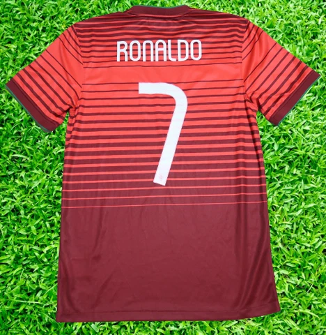 Portugal Soccer Jersey Football Shirt #7 Ronaldo 100% Original S World Cup 2014 Cover