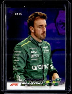 2024 Topps Paddock Pass Formula 1 F1 #11 Fernando Alonso Purple Variation /75 - Picture 1 of 2