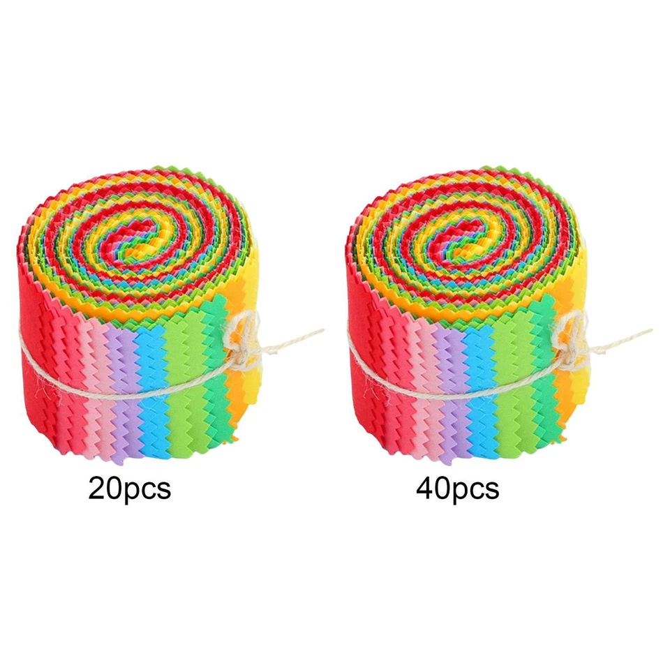 Quilting Strips Jelly Roll Random Color Patchwork for Crafting 20/40 Colors - image 1 of 1