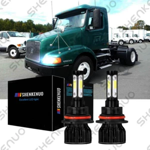 For 1998-1999 Volvo VN 2000-03 VNL 00-17 VNM Truck - 2X LED Headlight Bulbs Kit - Picture 1 of 9