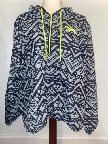 UNDERCOVER Giacca frangivento ROSA Victoria's Secret donna nera grigio 1 2 cerniera taglia M•L