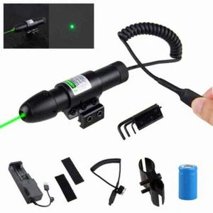 532nm Red Green Laser Sight Dot Scope Barrel Mount For Hunting Rifle - Picture 1 of 15