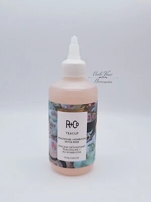R+CO TEACUP Peacholine Kombucha Detox Hair Rinse 6 Fl Oz /177ml New Vegan - Image 1 of 3