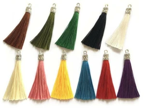 1Paar/2Stück Troddeln Quasten Bürsten Bommel Fransen Tassels verschiedene Design - Bild 1 von 28