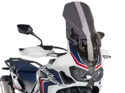 Pantalla de viaje ajustable Puig Dk Smoke y soporte Honda Africa Twin CRF1000L 16-19 Foto 1 de 2