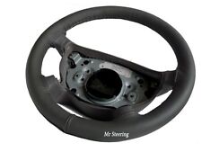 FITS VOLVO TRUCK VNL 780 REAL DARK GREY ITALIAN LEATHER STEERING WHEEL COVER NEW