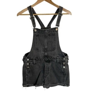 Madewell schwarz Denim Adirondack Overall abgeschnittene Shorts Größe Small Retro Boho - Bild 1 von 7