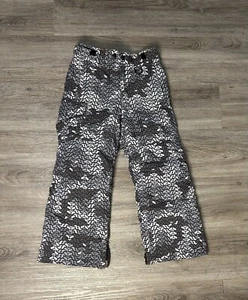 LL Bean Kids Youth Sz 6x-7 Snow Ski Cold Buster Pants Black Boys/Girls Insulated - Picture 1 of 7