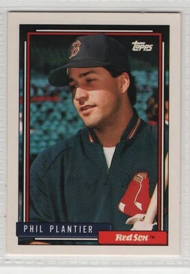 1992 Topps Baseball Card #782 Phil Plantier-Boston Red Sox - Image 1 of 2
