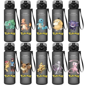 Pokemon Water Bottle Anime Children Cute Pikachu Water Bottle Gifts Boys & Girls - Picture 1 of 47