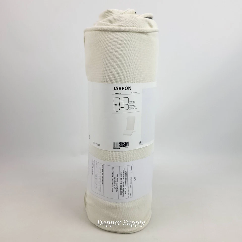 IKEA JARPON Cover For Seat White Pad Outdoor Cushion Included 504.835.24