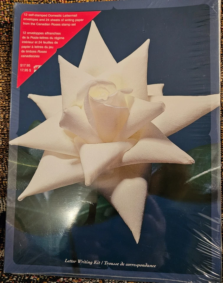 Kit de escritura de letras rosas Canadá 2001 sobres de papelería postal sellados  Foto 1 de 3