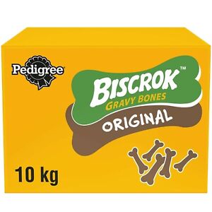 10kg Pedigree Biscrok Gravy Bones Original Dog Biscuits 10kg Bulk Dog Treats