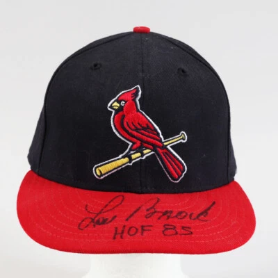Lou Brock Signed Hat Cardinals "HOF 85" - COA TriStar - Image 1 of 4