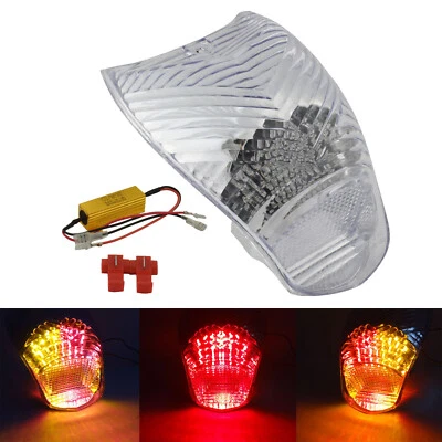 Luz trasera LED transparente integrada señal de giro para BMW R1200R K1200R K1200S K1300R/S Foto 1 de 4