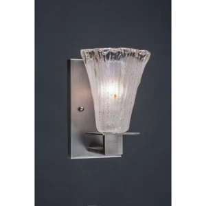 Toltec Lighting Apollo Wall Sconce, Fluted Frosted Crystal Glass - 581-GP-721 - Picture 1 of 1