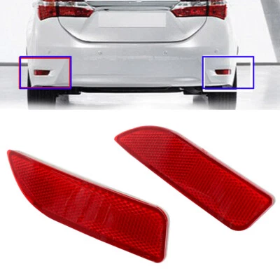 Pair Rear Bumper Reflector Light For Toyota Corolla Lexus CT200h 2011 2012 2013 - Image 1 of 4
