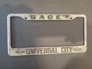 Telaio targa concessionario SAGE'S UNIVERSAL CITY DATSUN NISSAN VntageCalifornia - Foto 1 di 1