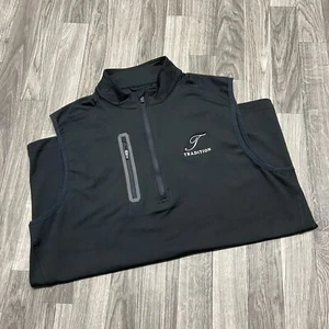 LEVEL WEAR 1/4-Reißverschluss Stehkragen ärmellos schwarz Stretch Golfweste Herren Größe M - Bild 1 von 6