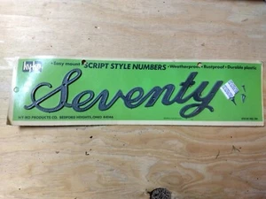 Vintage Mid Century Ky-Ko House Address Numbers Spell out letters seventy 70 - Picture 1 of 1