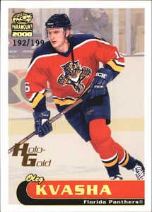 1999-00 (PANTHERS) Paramount Holographic Gold #101 Oleg Kvasha /199