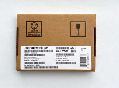 NEW FACTORY SEALED!!! Intel SSDSC2BW180H601 SSD 535 Series 180GB, 2.5in SATA - Image 1 of 2