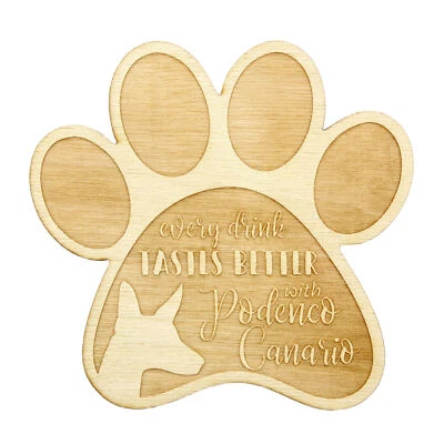 Chien de garenne des Canaries sous-verre en contreplaqué Art-Dog Foto 1 de 4