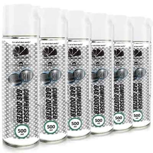 6x AABCOOLING H&O spray sprężonego powietrza 500ml CZYSZCZENIE MYJKA GAZOWA OCZYSZCZACZ BIUROWY - Zdjęcie 1 z 10