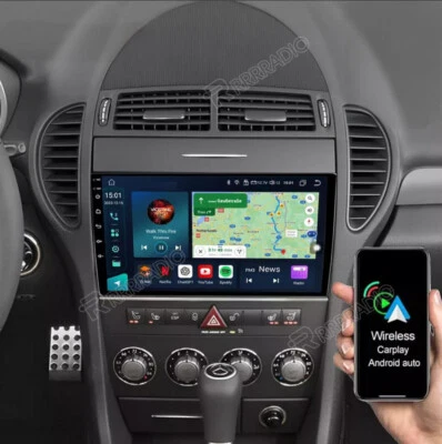 64GB CarPlay Android 15 Autoradio GPS Navi WiFi Für Mercedes-Benz SLK Class R171 - Bild 1 von 4