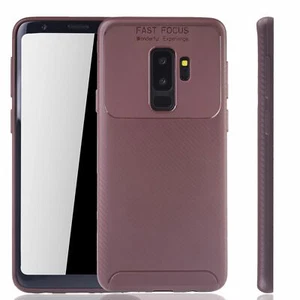 Custodia cellulare per Samsung Galaxy S9 Plus custodia protettiva back cover bumper astucci marrone - Foto 1 di 4