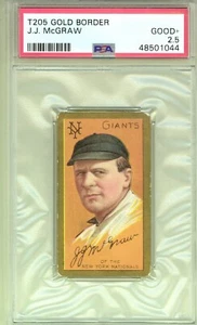1911 T205 Gold Border John McGraw New York Giants HOF PSA 2.5 - Picture 1 of 2