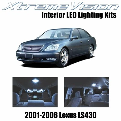 LED interior XtremeVision para Lexus LS430 2001-2006 (9 PIEZAS) blanco frío Foto 1 de 4