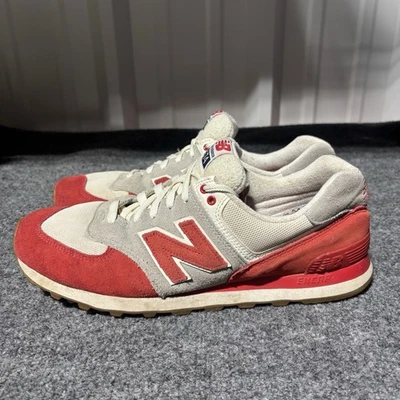 Zapatillas deportivas New Balance 573 para hombre 12 D rojas grises ML574RSB gamuza* Foto 1 de 4