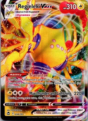 Regieleki VMAX Ultra Rare SWSH12: Silver Tempest 058/195 NM - Image 1 of 2