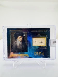 2024 Eternal Cuts World Celebrities Leonardo da Vinci History Relic /75 BLAU - Bild 1 von 4