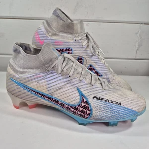 Nike AIR Zoom Mercurial Superfly 9 FG DJ4977-146 Elite White boots Cleats Sz 9Uk - Picture 1 of 18