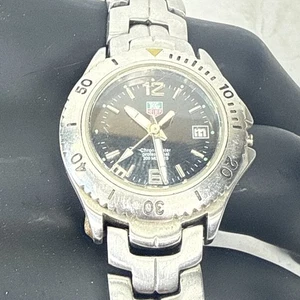 (PER RICAMBI) Orologio Tag Heuer Link Professional 200 W12100 Swiss Date Quadrante Nero - Foto 1 di 11