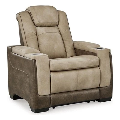 Ashley Furniture Next-Gen DuraPella Faux Leather Power Recliner in Brown - Image 1 of 4