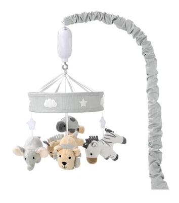 Crib Mobile for Boys or Girls - Grey Musical Baby Crib Mobile with 12 Lullabi... - Image 1 of 4