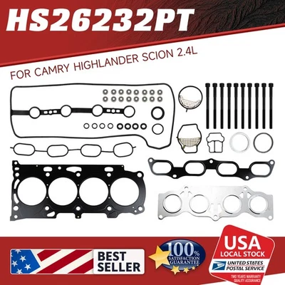 Juego de pernos de junta de culata OEM de alta calidad HS26232PT para Toyota RAV4 2004-2006 2,4 L Foto 1 de 4