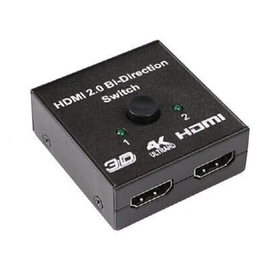 2 in 1 Out Bi-directional HDMI 2.0 Switch 4K 1080 HDCP HDTV PC Screen Splitter r - Image 1 of 4