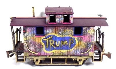 O / UNBRANDED / CABOOSE / BOBBER / TRUMP TRAIN / CUSTOM MADE / FREIGHT CAR /GIFT - Image 1 of 4
