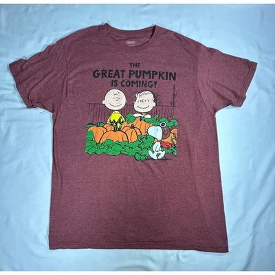 Peanuts Great Pumpkin is Coming short sleeve tshirt Men's large - Image 1 of 4