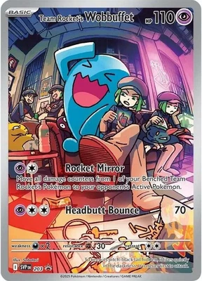 Team Rocket's Wobbuffet 203 Sv: Scarlet & Violet Promo Cards Holo - Image 1 of 2