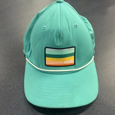 PING Limited Edition Golf Hat FLEXFIT Adjustable GREEN - Imagem 1 de 4