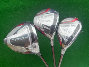 Womens Taylormade STEALTH Driver FW Hybrid 3set RH TM40 graphite Flex A  No HC - Picture 1 of 18