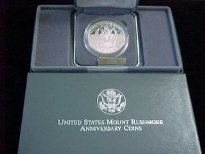1991-S Mount Rushmore 90% Silver Dollar in Original Mint Packaging - Picture 1 of 4