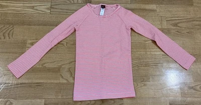 Top a Rayas Coral Oscuro Colección Tea Niña Talla S 4-5 Usado en Excelente Condición Foto 1 de 4